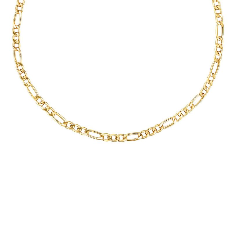 TOUS - Gargantilla barbada mix con baño de oro 18 kt sobre plata, 45 cm Chain