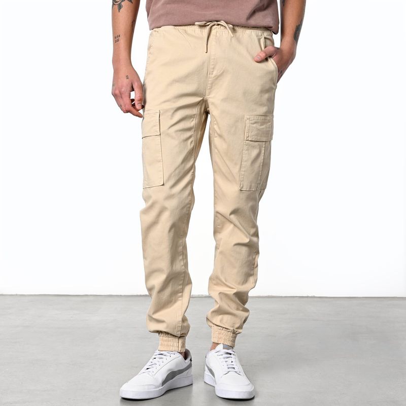 DENIMLAB - Jogger Cargo Hombre de Algodón Denimlab