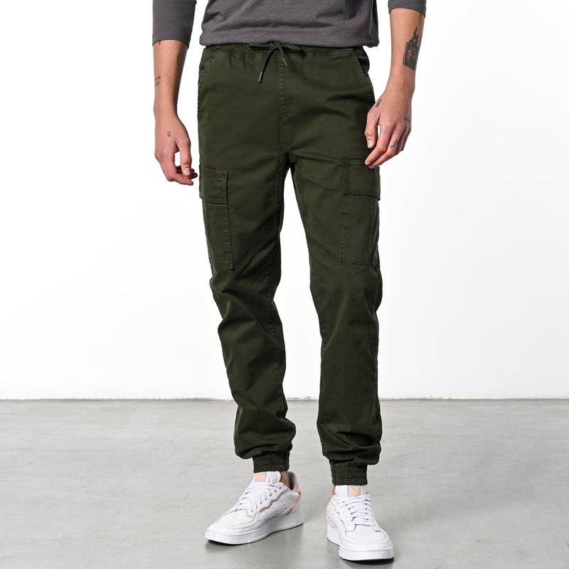 DENIMLAB - Jogger Cargo Hombre de Algodón Denimlab