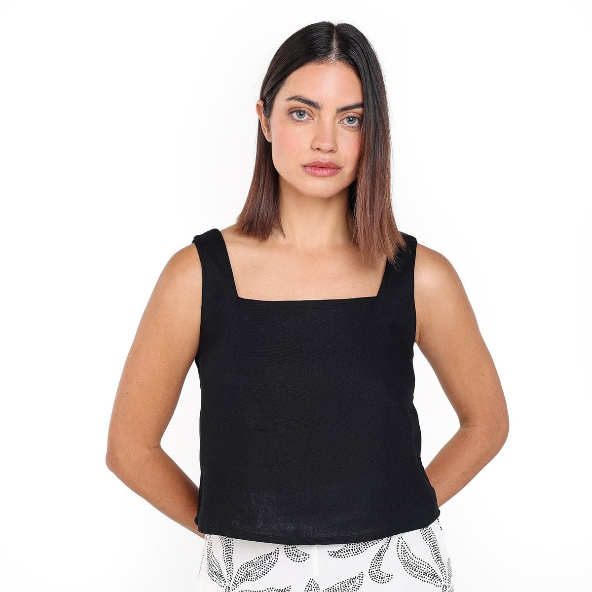 BASEMENT - Blusa Mujer Sin mangas de Algodón Basement 