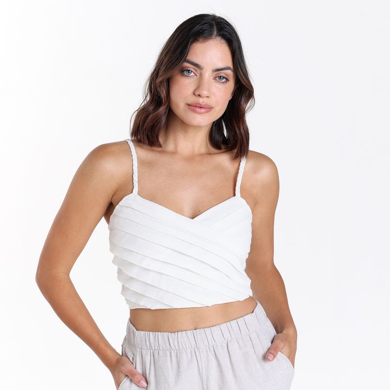 BASEMENT - Camisa Mujer Sin mangas de Algodón Basement 