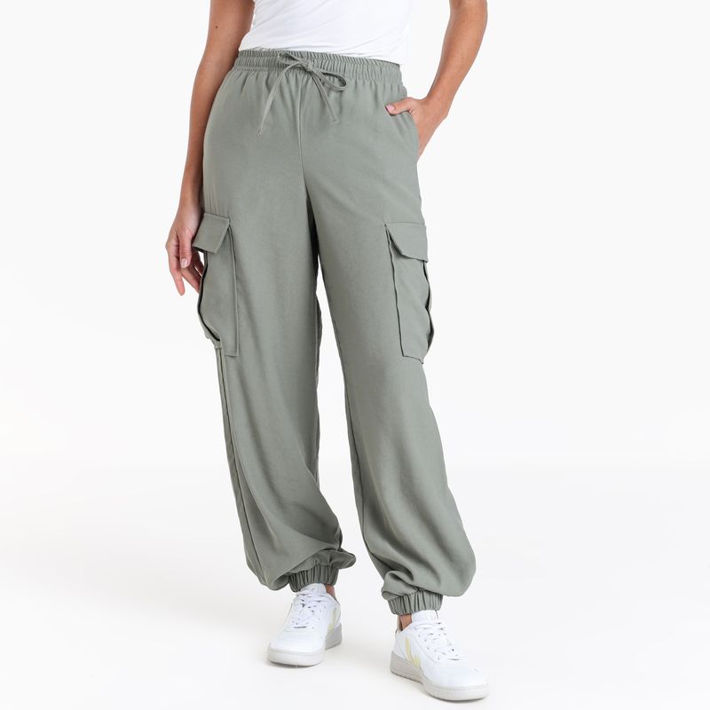 BASEMENT - Pantalón Jogger Mujer Tiro alto Basement