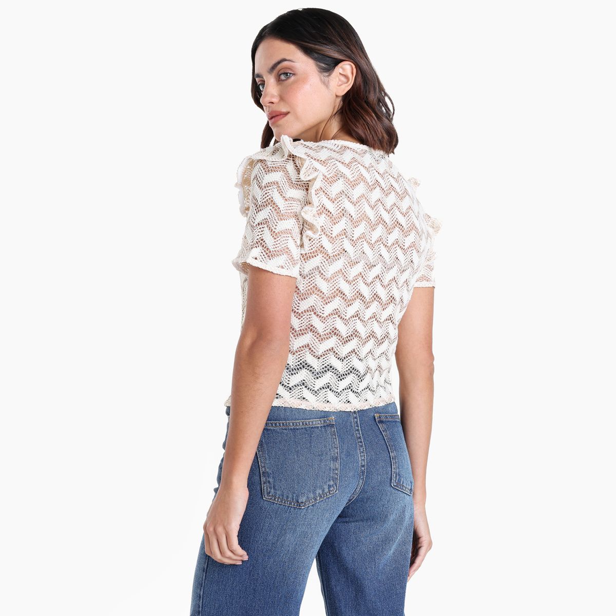 BASEMENT - Camiseta Mujer Manga corta de Algodón Basement