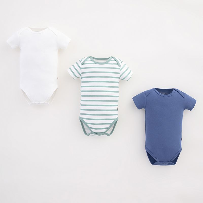 BABY FRESH - Bodies para Bebé niño Pack de 3 unidades Manga corta de Algodón Baby Fresh