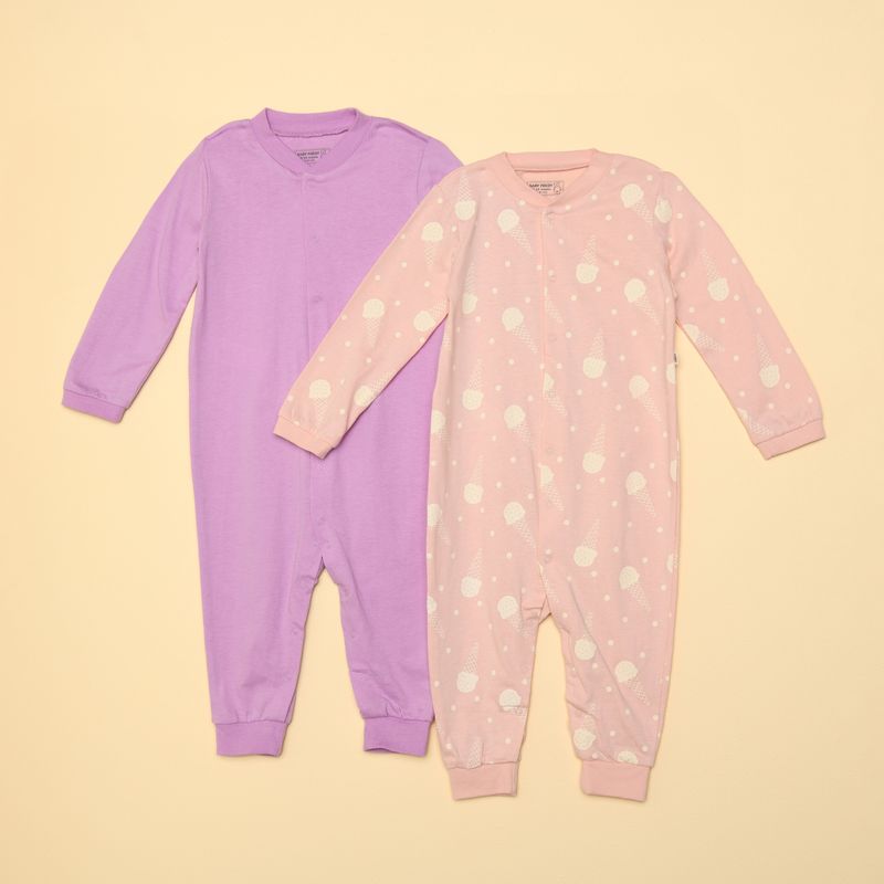 BABY FRESH - Pijamas para Bebé niña Pack de 2 unidades Manga larga de Algodón Baby Fresh