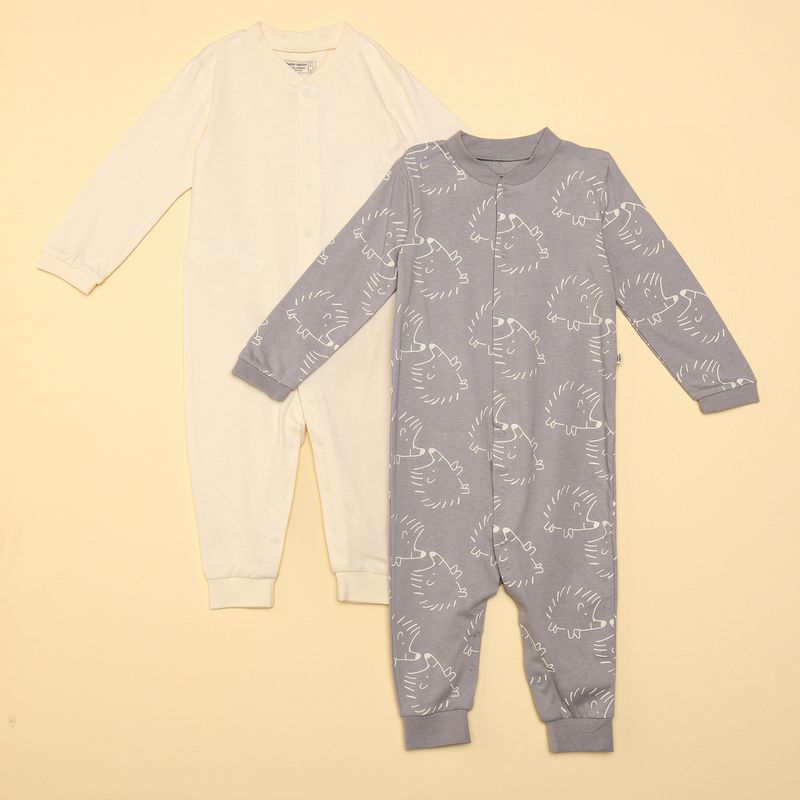 BABY FRESH - Pijamas Unisex para Bebé Pack de 2 unidades Manga larga de Algodón Baby Fresh