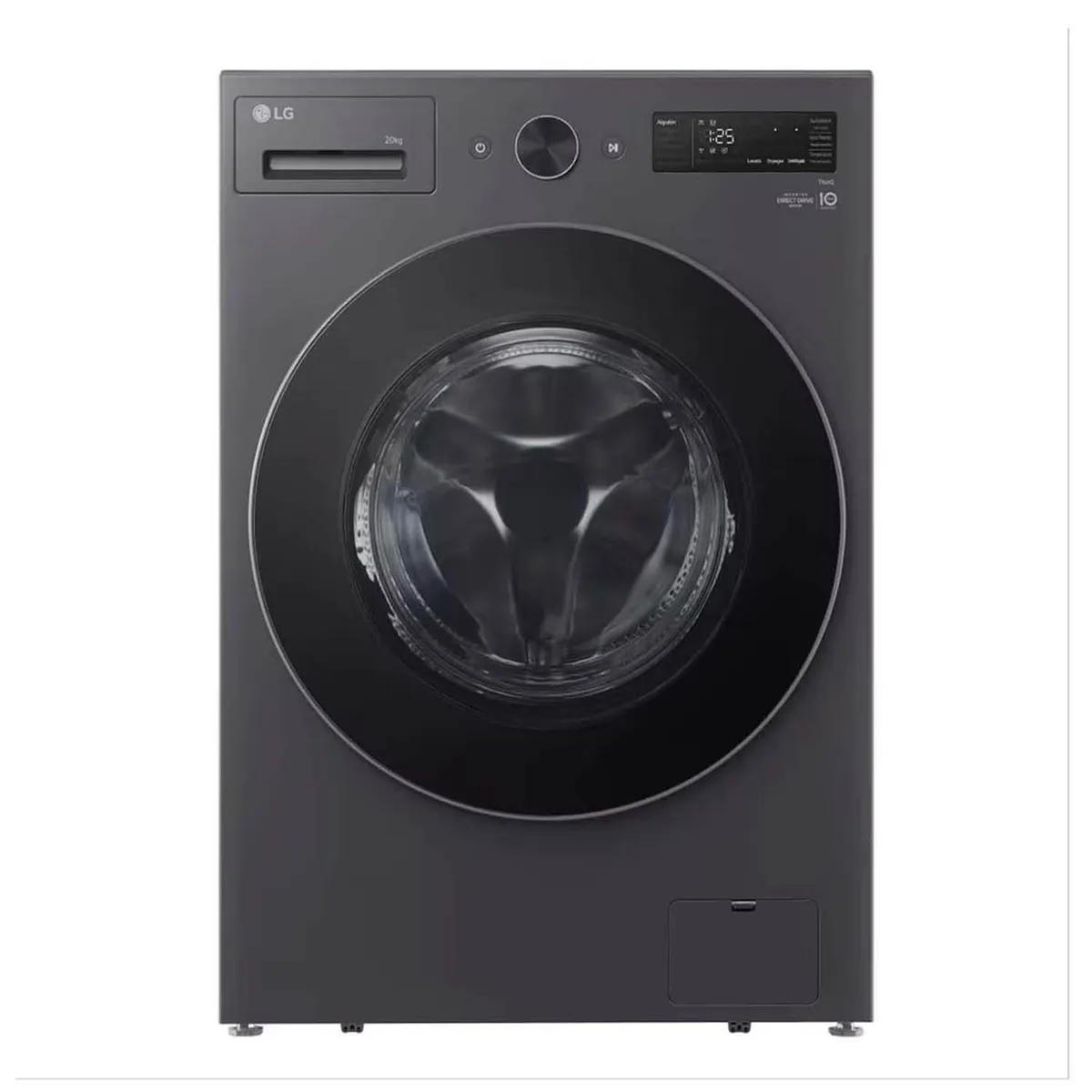 LG - Lavadora LG Carga frontal 20 kg TurboWash 360 gris grafito WO20EGNTS6P