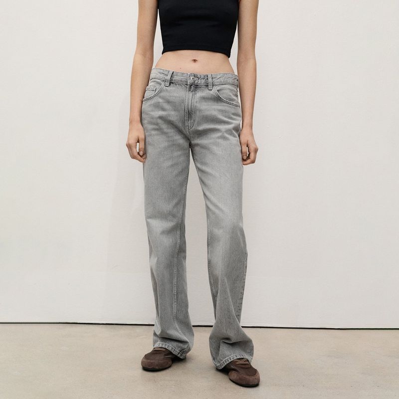 MANGO - Jean Mujer Tiro medio Mango