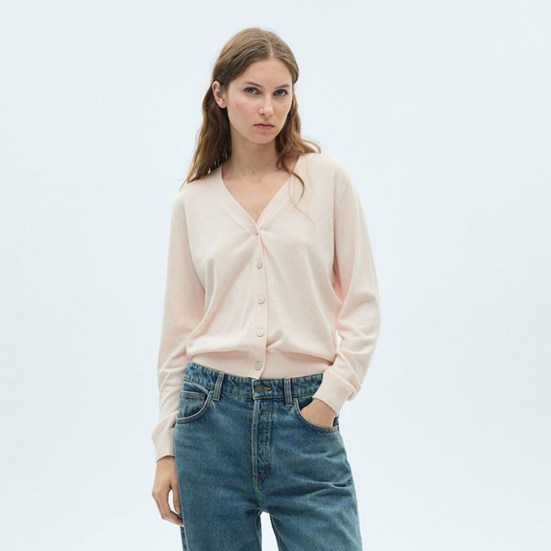 MANGO - Cardigan Mujer Tejido Mango