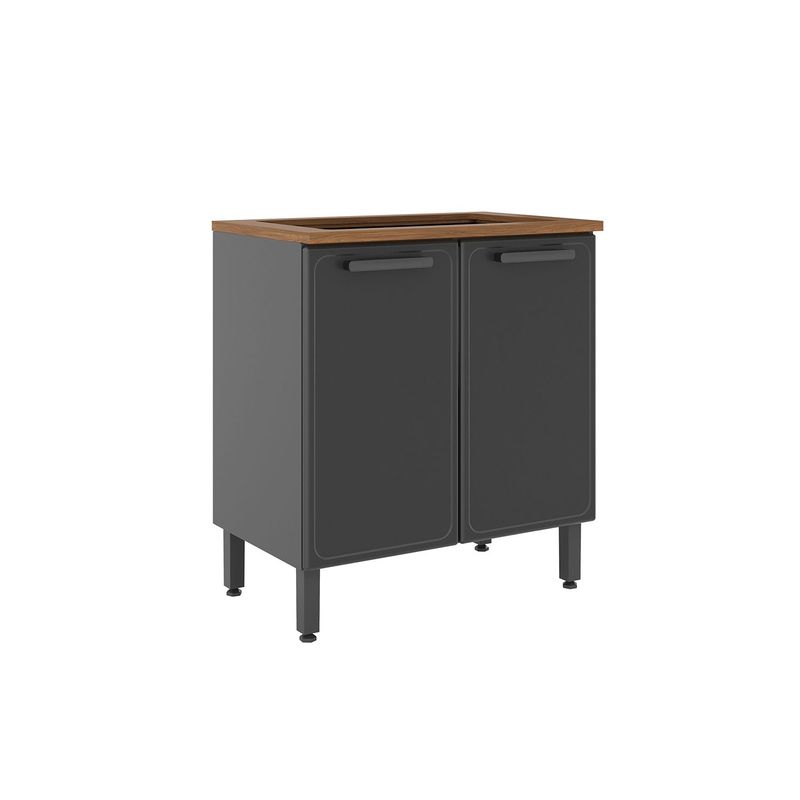 BERTOLINI - Mueble Inferior de Cocina Moderno Estilo en Acero  52 x 28 cm Bertolini 