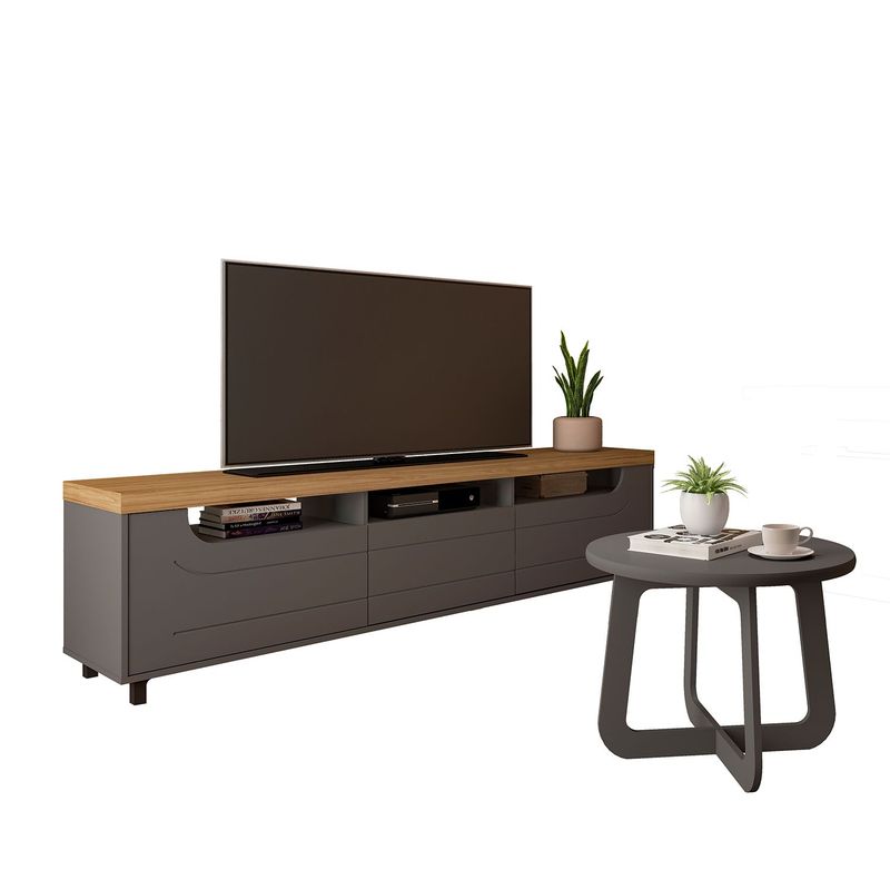 BERTOLINI - Mueble de Televisión Moderno de 200 x 59 x 54 cm para Televisores de Hasta 75 Pulgadas Bertolini