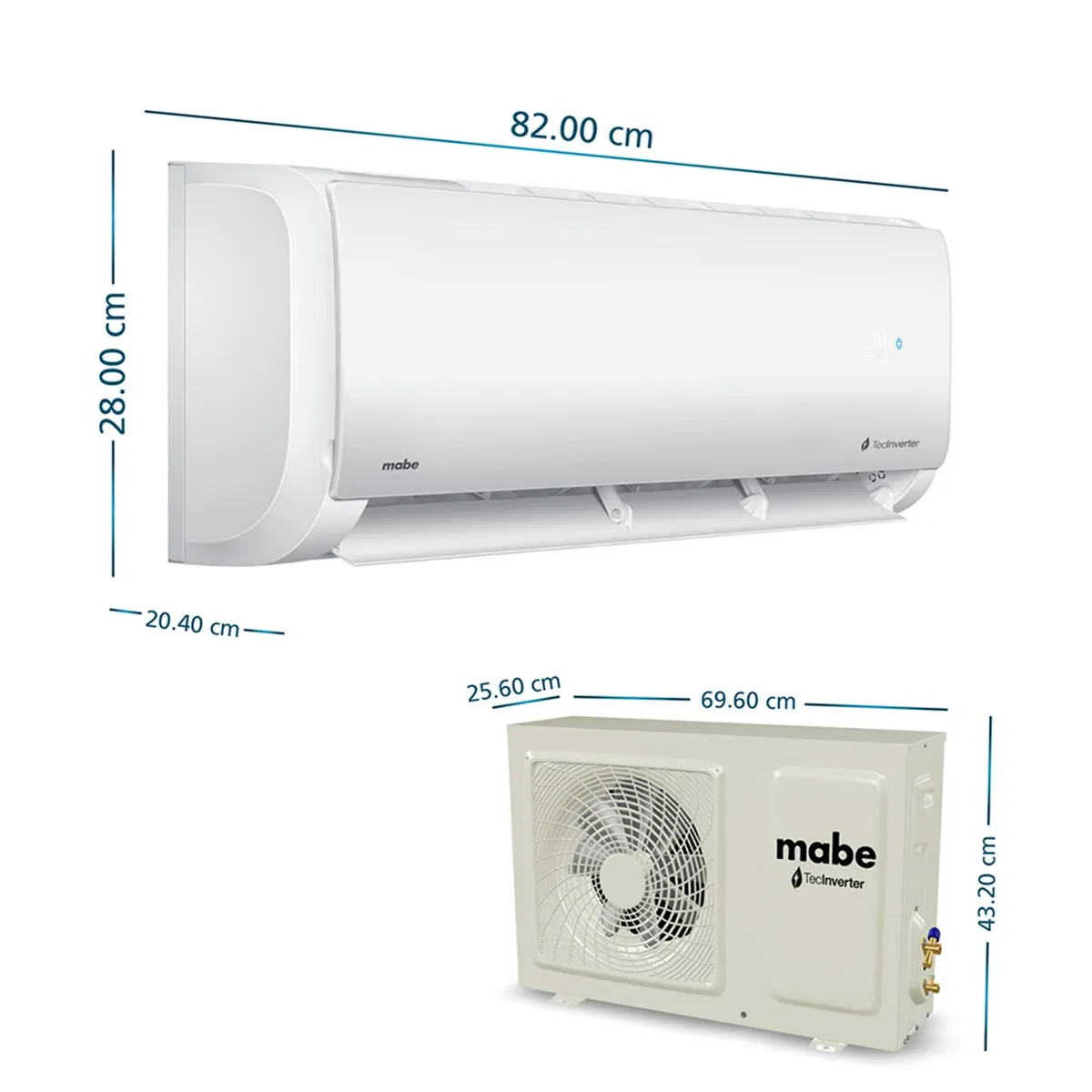 MABE - Aire acondicionado split Técnología Inverter Mabe 12.000 BTU