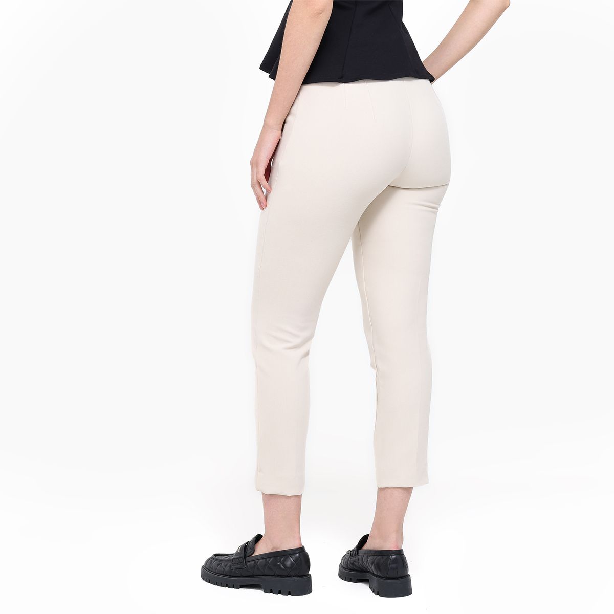 BASEMENT - Pantalón Recto Mujer Tiro alto Basement