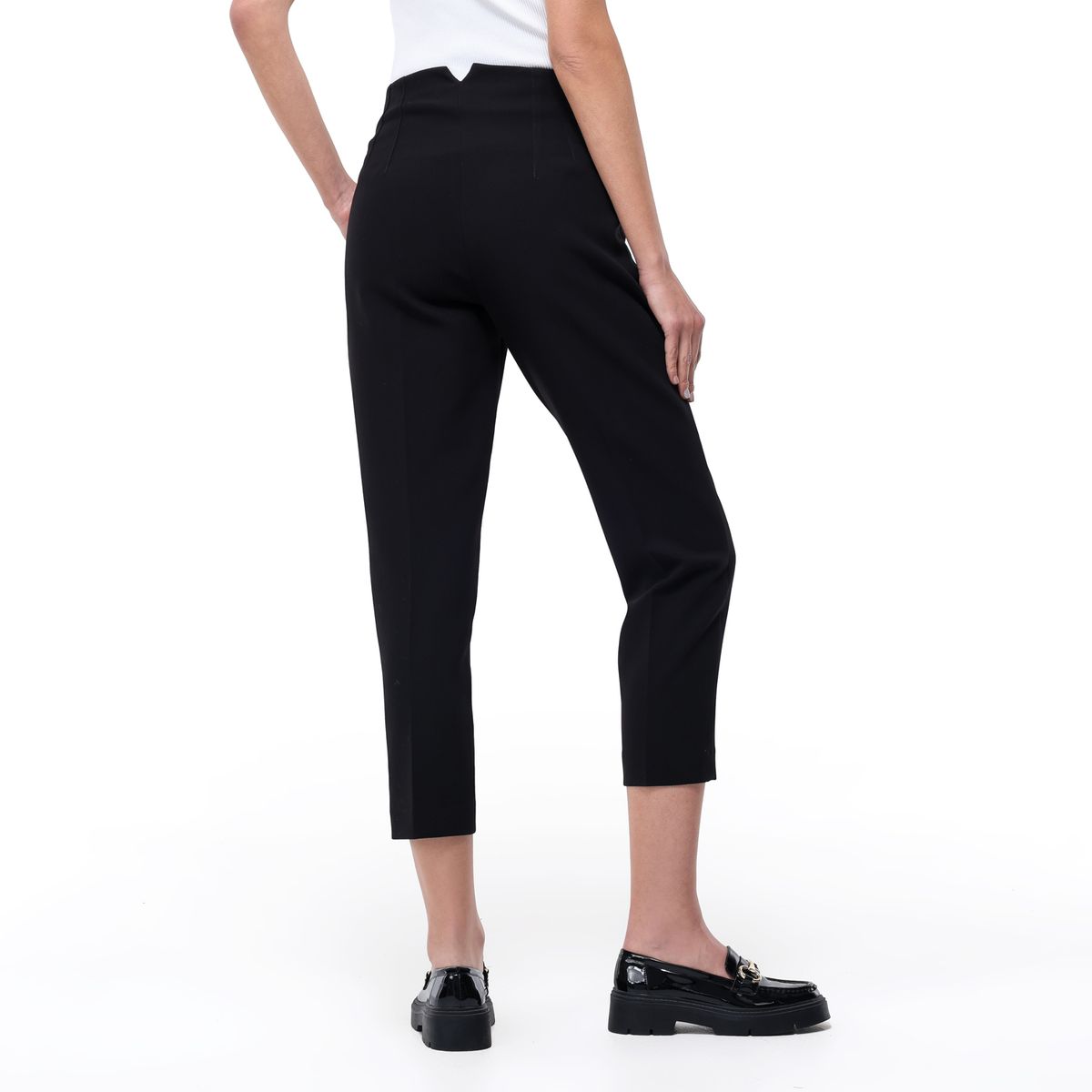 BASEMENT - Pantalón Recto Mujer Tiro alto Basement