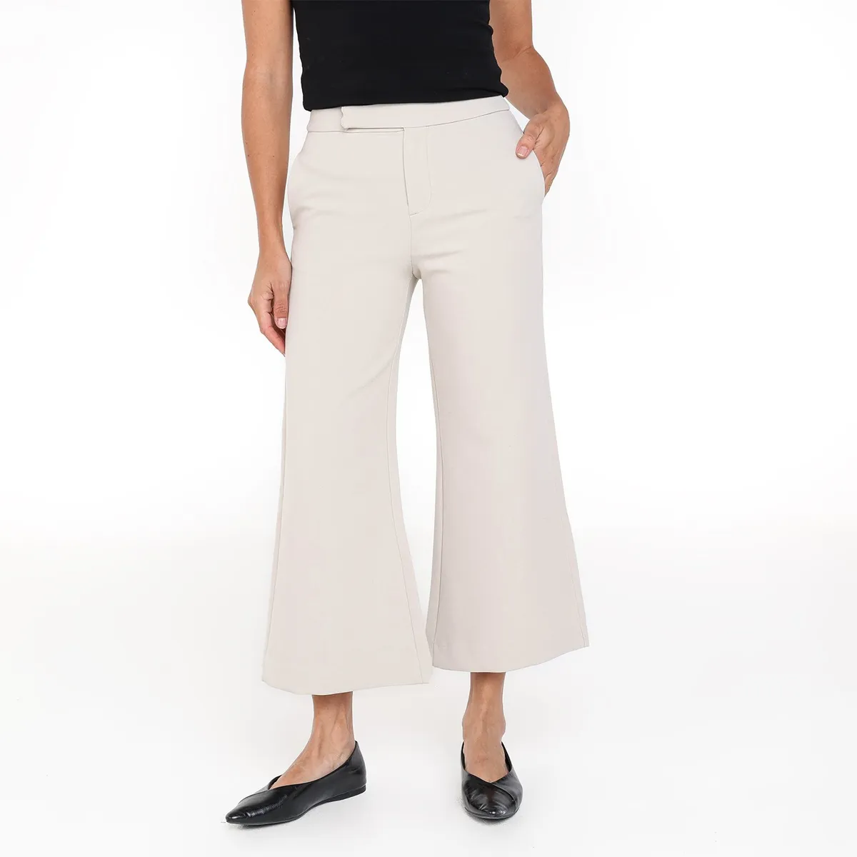 BASEMENT - Pantalón Culotte Mujer Tiro alto Basement