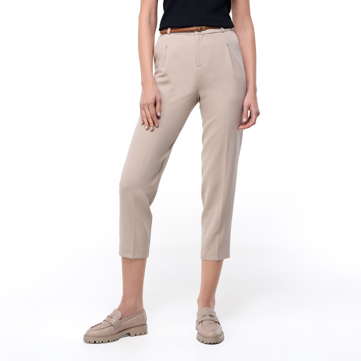 BASEMENT - Pantalón Balloon Mujer Tiro alto Basement