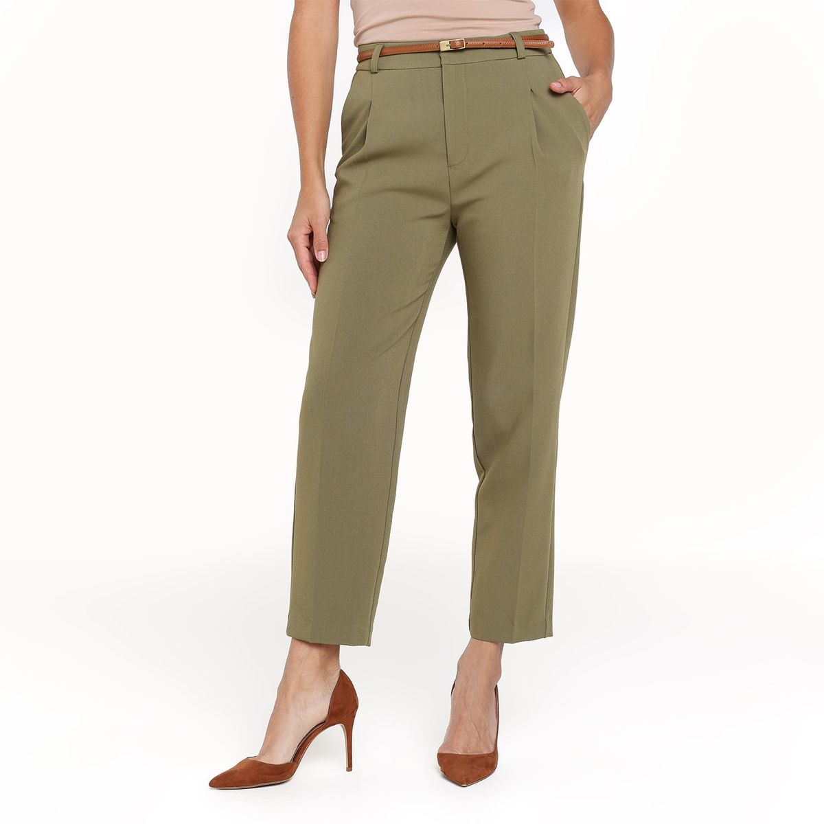 BASEMENT - Pantalón Balloon Mujer Tiro alto Basement