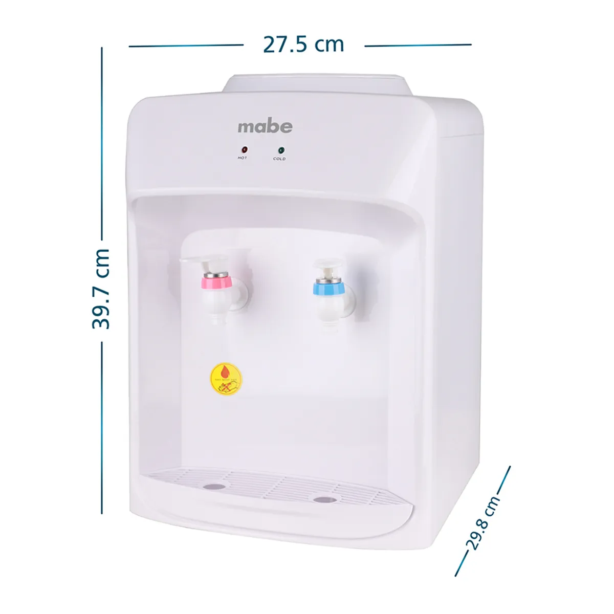 MABE - Dispensador de agua de Mesa 2 llaves Blanco Mabe - EMMCHB