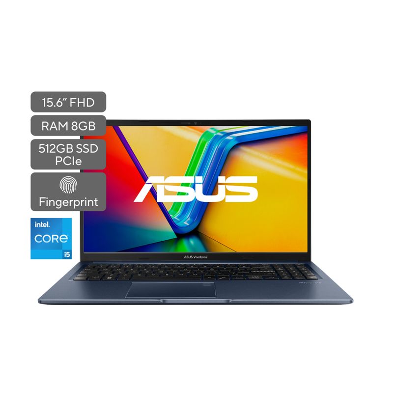 ASUS - Portátil ASUS Vivobook 15 | Intel Core i5 Serie H| 8GB de RAM | 512GB SSD de almacenamiento | Windows 11 |15.6 Pulgadas | X1502ZA-EJ2539W |  Computador portátil
