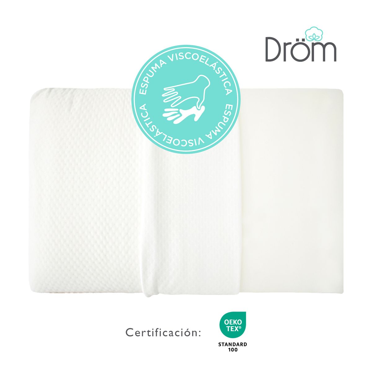 DROM - Almohada Viscoelástica Elian 60 cm x 40 cm