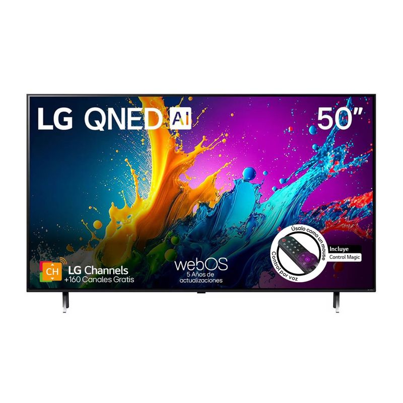 LG - Televisor | LG 50 pulgadas 4K UHD QNED | 50QNED80TSA 