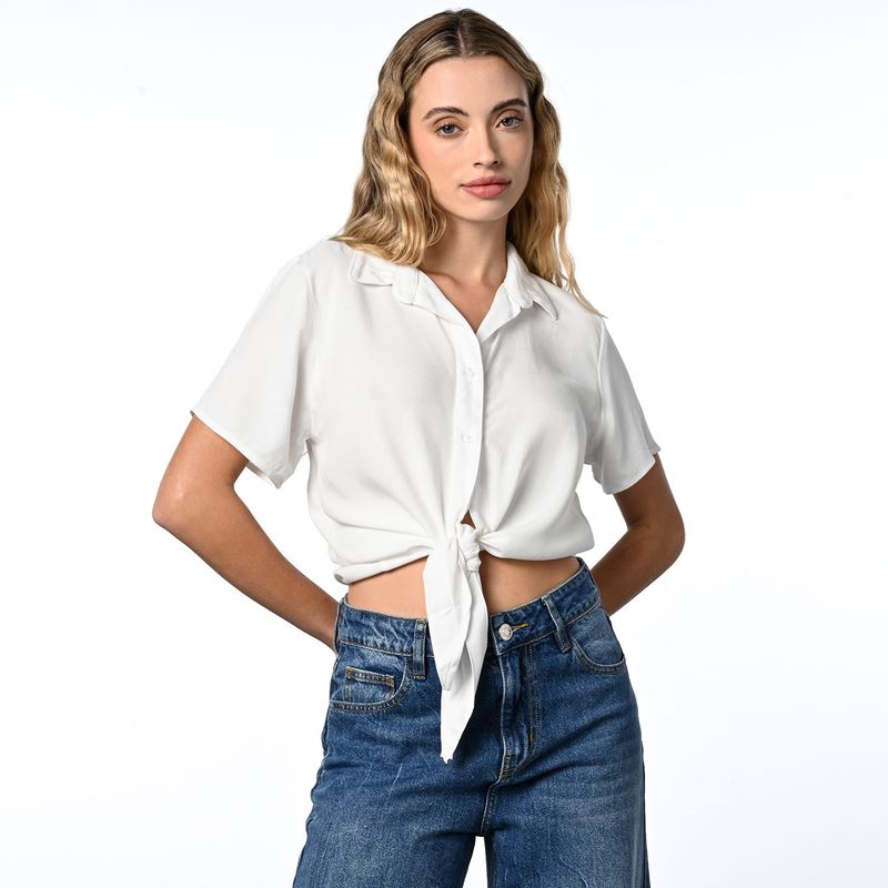 DENIMLAB - Camisa Mujer Manga corta Denimlab