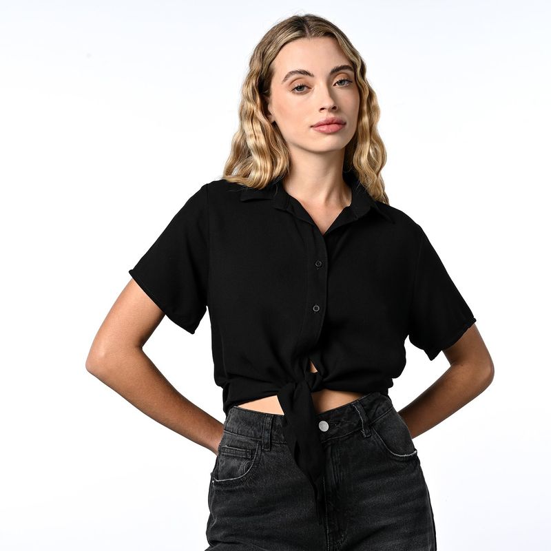 DENIMLAB - Camisa Mujer Manga corta Denimlab