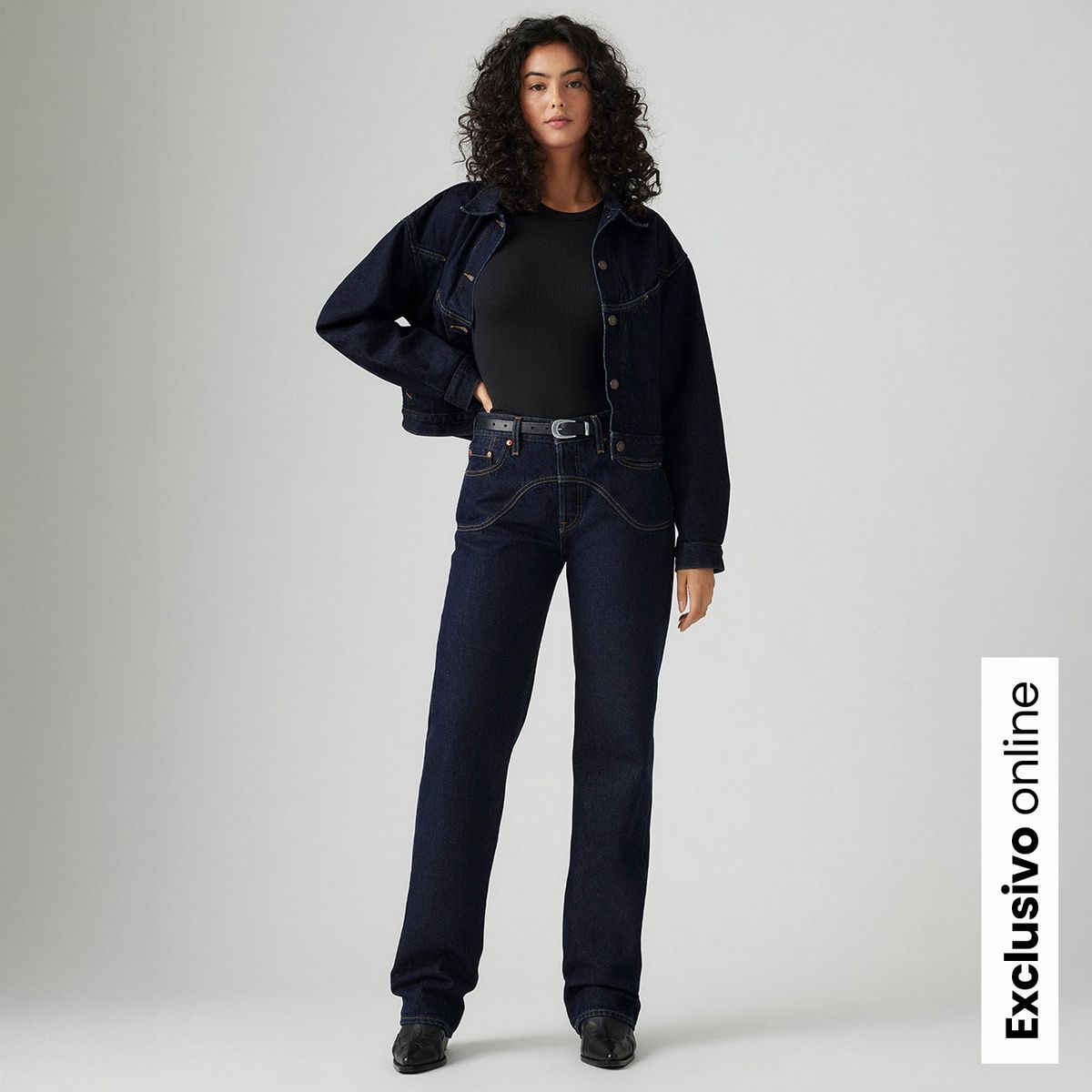 LEVIS - Jean Wide leg Mujer Tiro medio Levis 501