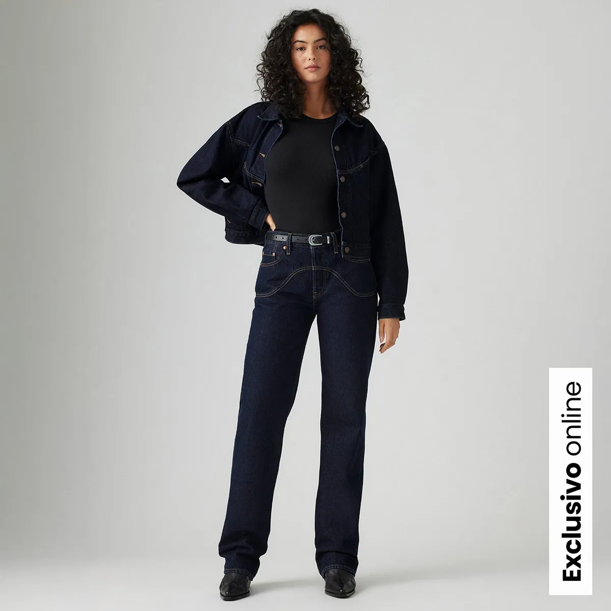 LEVIS - Jean Wide leg Mujer Tiro medio Levis 501