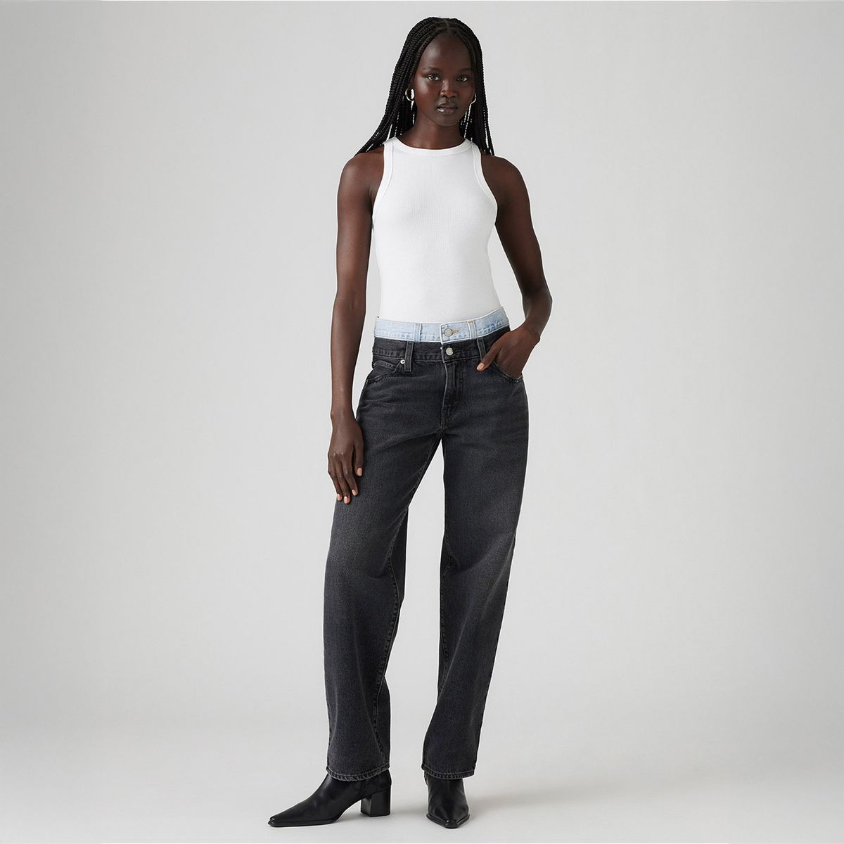 LEVIS - Jean Recto Mujer Tiro Alto Levis 501 