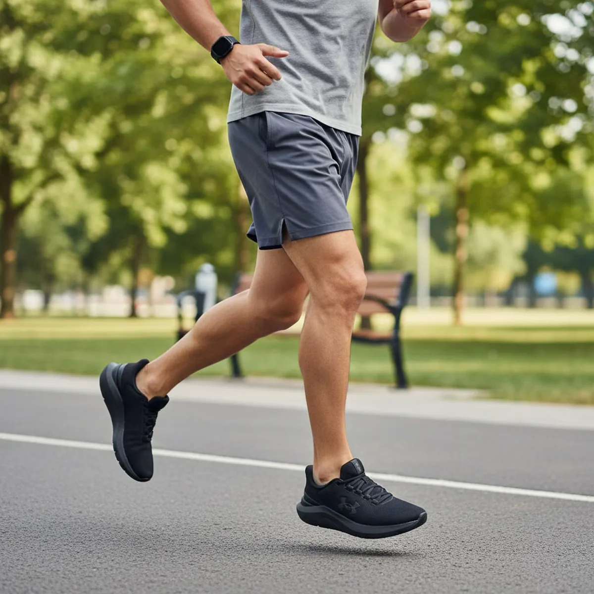 UNDER ARMOUR - Tenis Under Armour Hombre Running Phade Rn 3 Negros