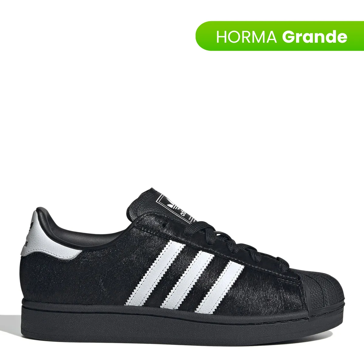 ADIDAS ORIGINALS - Tenis Adidas Originals Moda Superstar II Mujer Negros Horma Grande