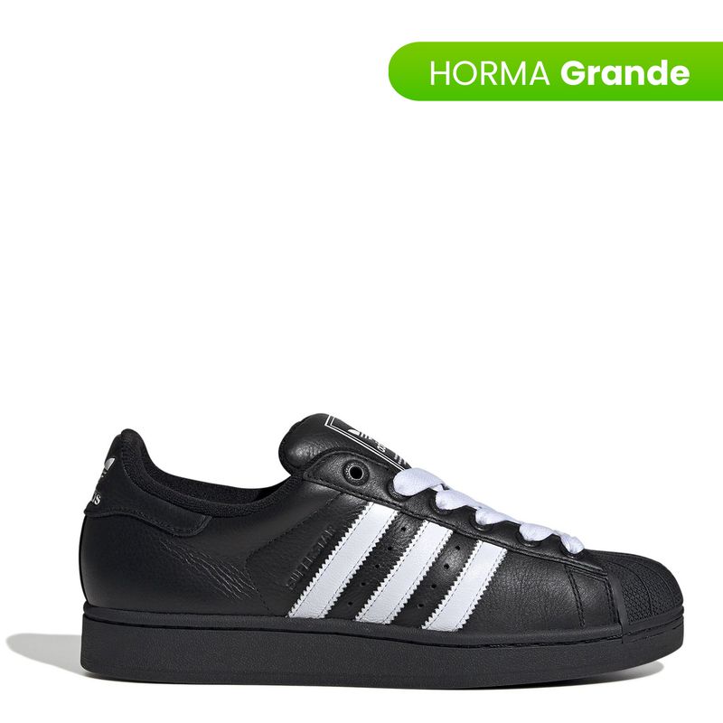 ADIDAS ORIGINALS - Tenis Adidas Originals Moda Superstar II Hombre Negros Horma Grande