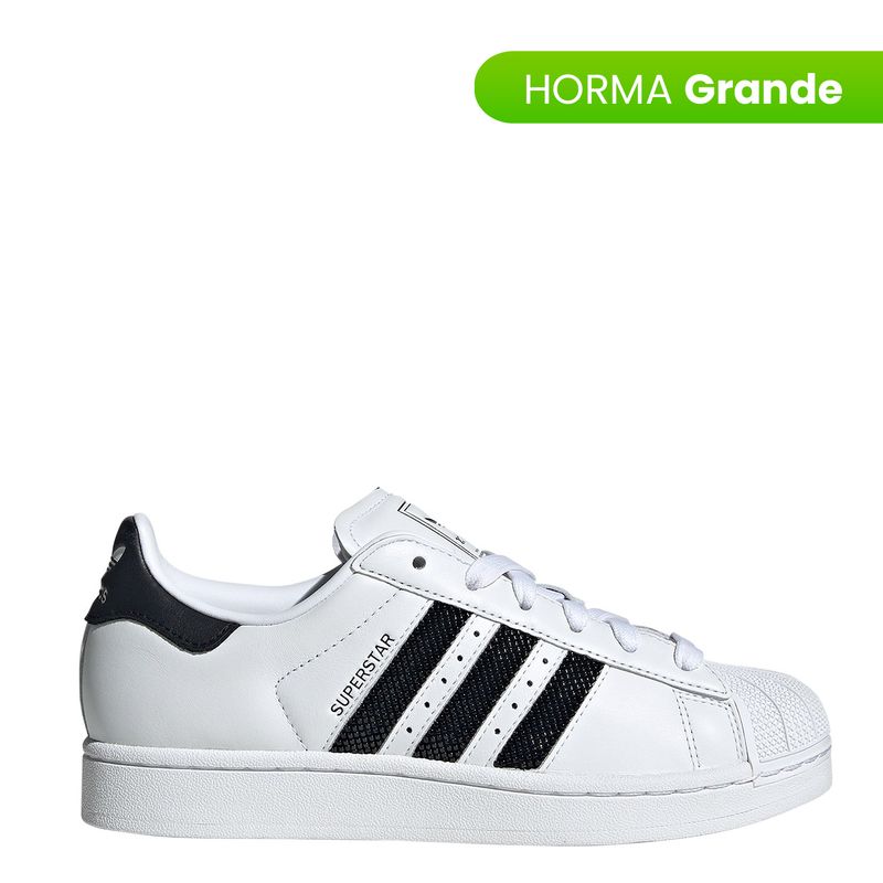 ADIDAS ORIGINALS - Tenis Adidas Originals Moda Superstar II Mujer Blanco Horma Grande