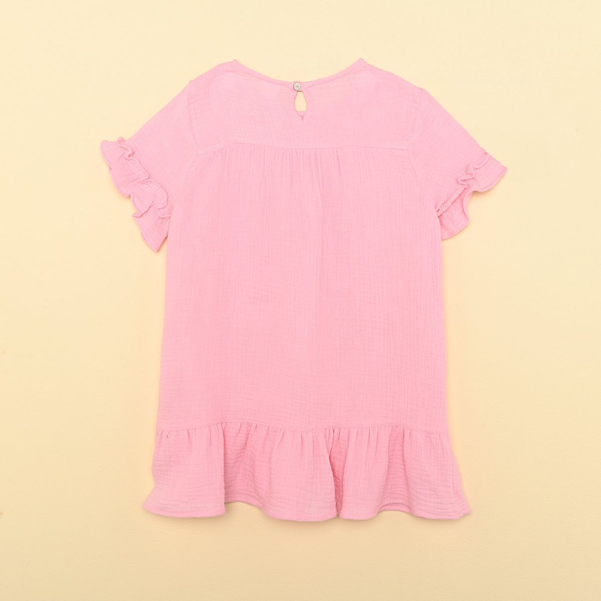 CONIGLIO - Vestido para Niña Manga corta de Algodón Coniglio