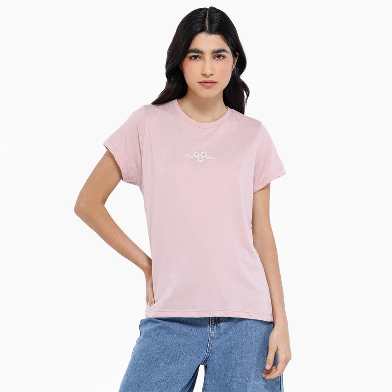 SYBILLA - Camiseta Mujer Manga corta de Algodón Sybilla