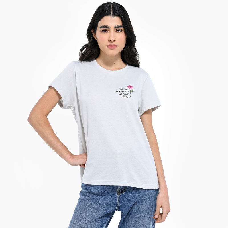 SYBILLA - Camiseta Mujer Manga corta de Algodón Sybilla