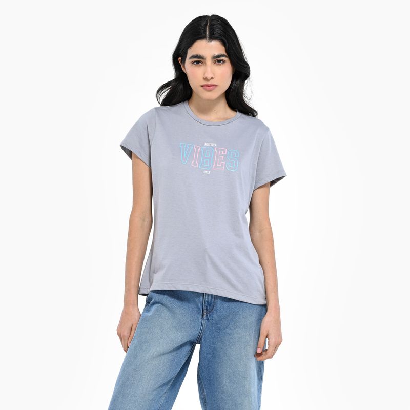 SYBILLA - Camiseta Mujer Manga corta de Algodón Sybilla