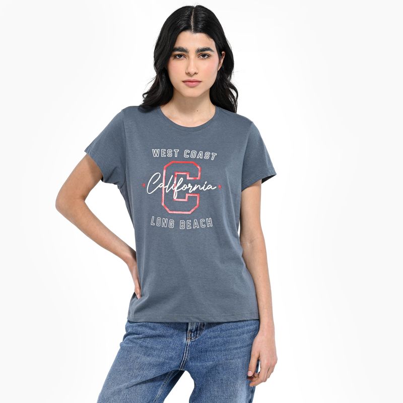 SYBILLA - Camiseta Mujer Manga corta de Algodón Sybilla