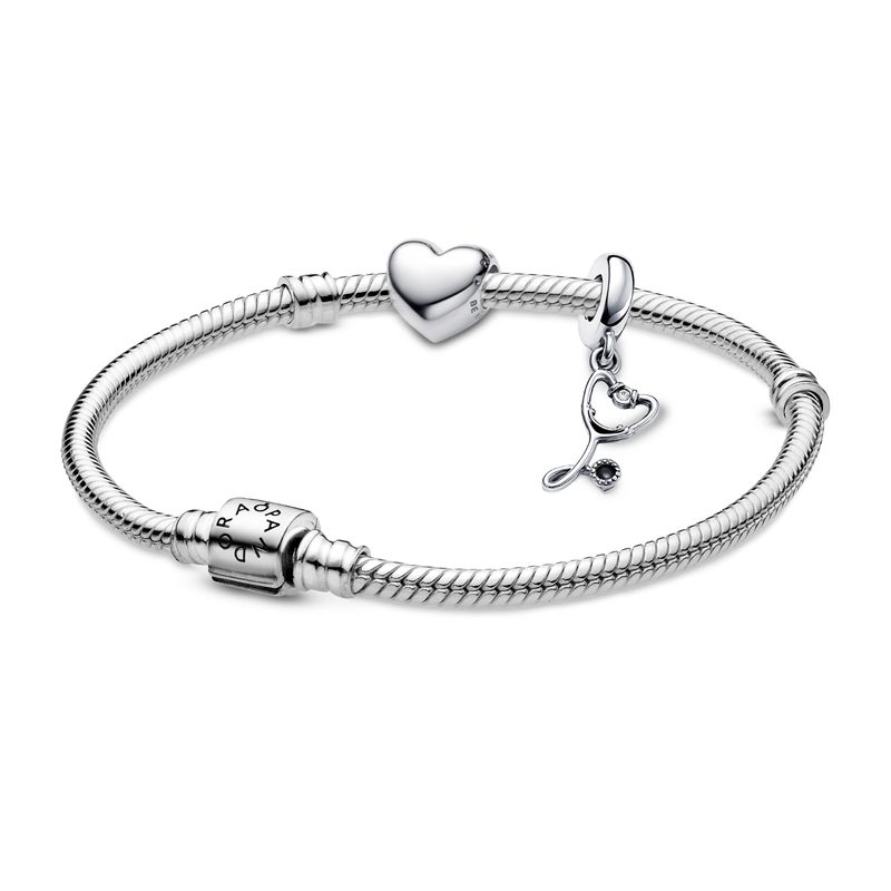 PANDORA - Set Pandora Corazón y Estetoscopío Plata esterlina