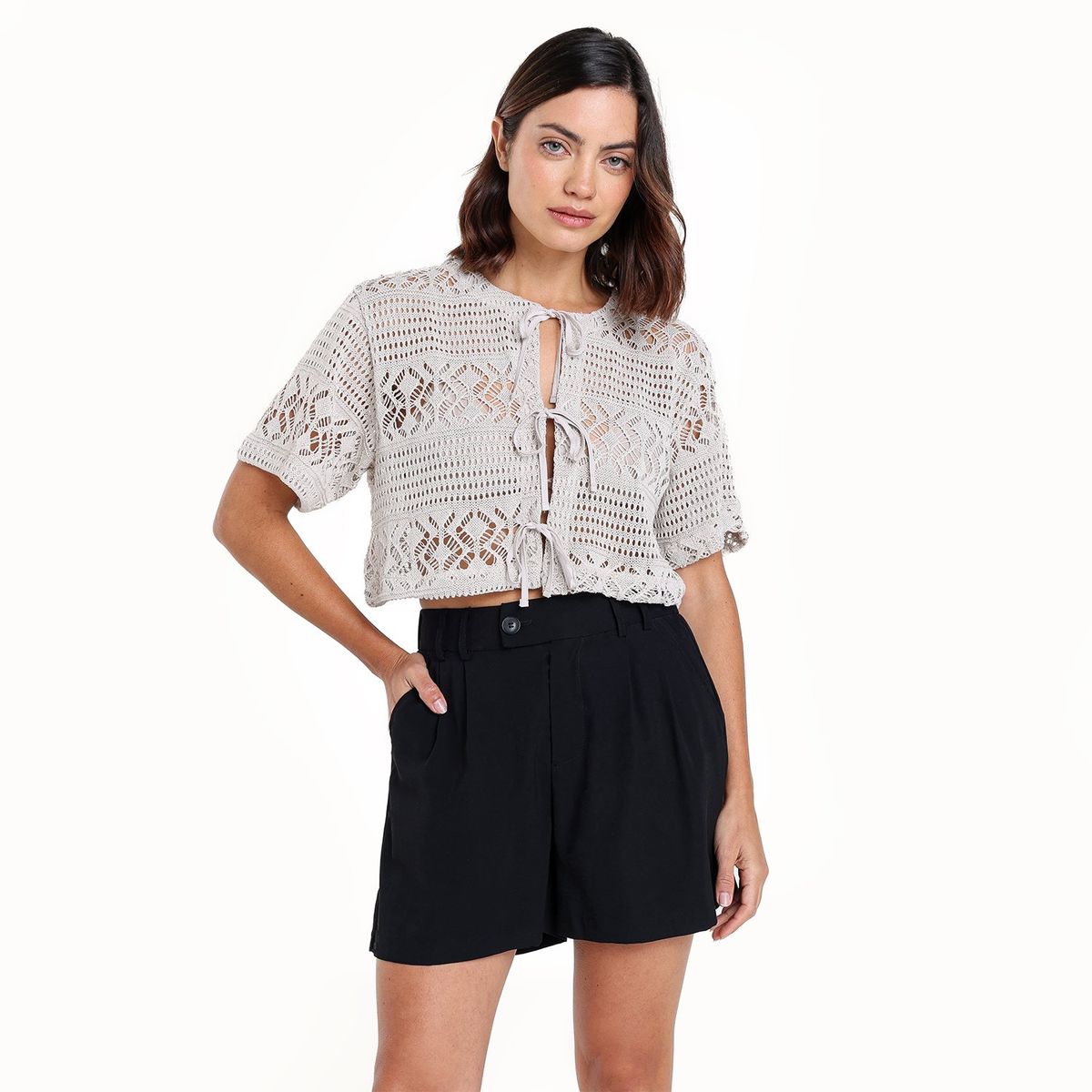 UNIVERSITY CLUB - Blusa Mujer Manga 3/4 de Algodón University Club