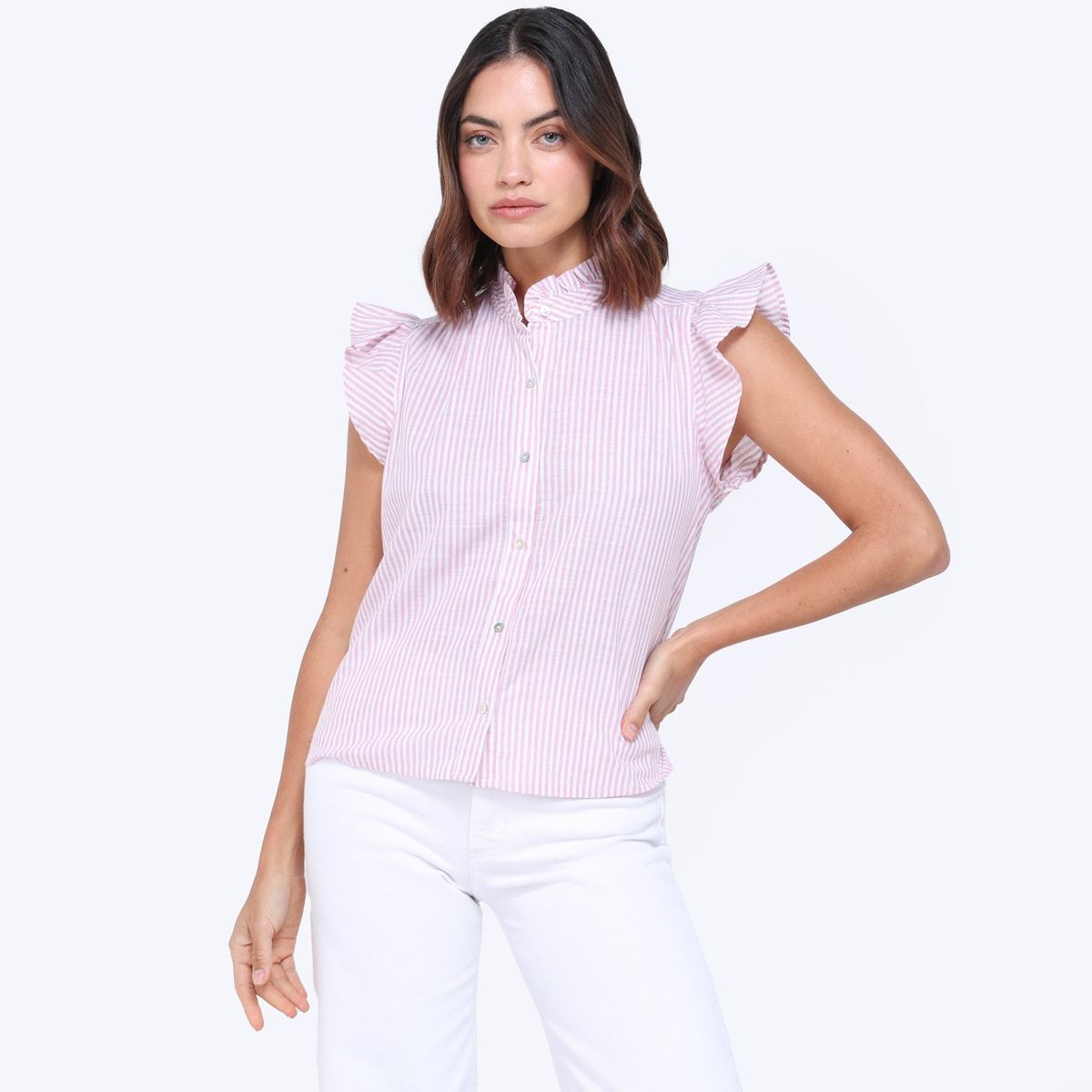 UNIVERSITY CLUB - Blusa Mujer Manga corta de Algodón University Club