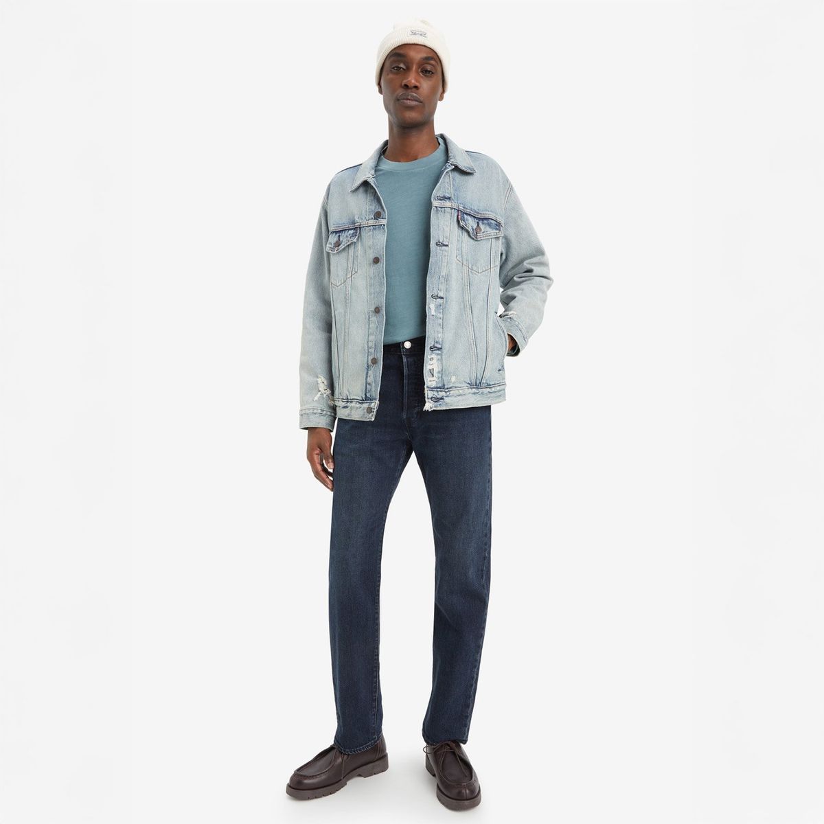 LEVIS - Jean 5 Bolsillos para Hombre Slim 501 Largo 32 Levis