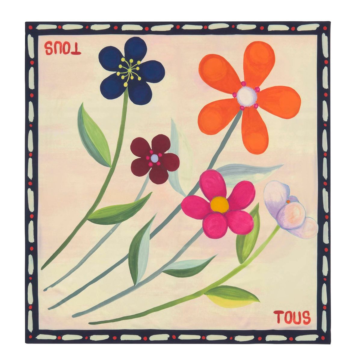 TOUS - Pañuelo cuadrado TOUS Summer Daisies