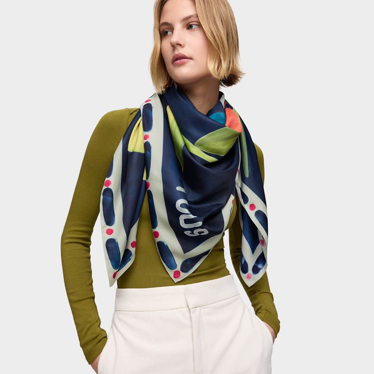 TOUS - Pañuelo cuadrado TOUS Summer Daisies