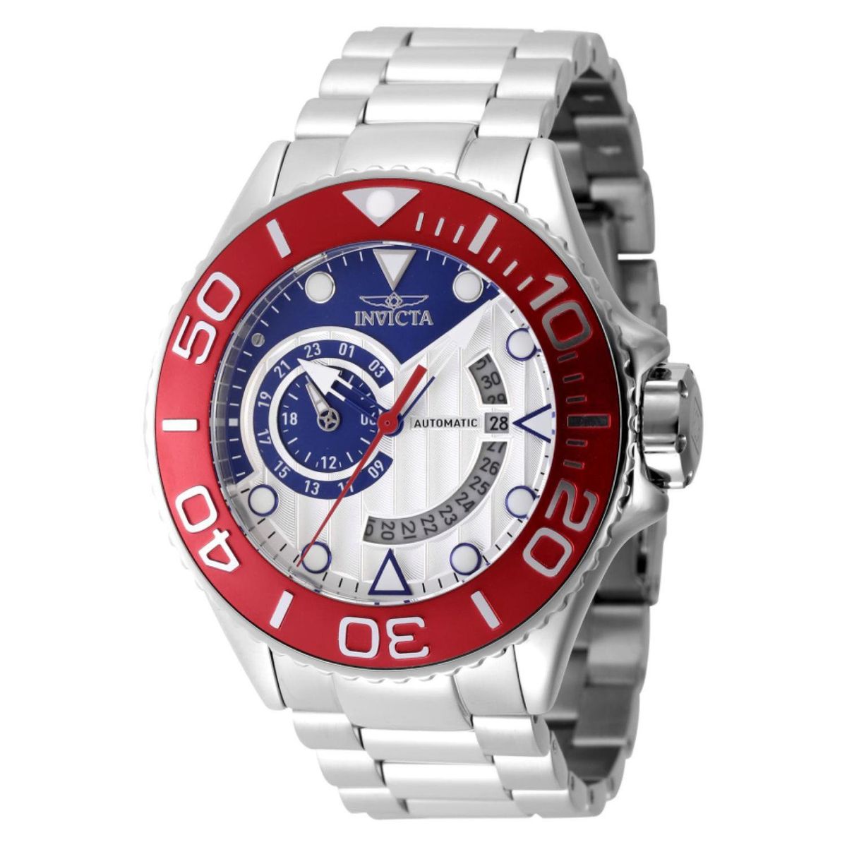 INVICTA - Reloj Invicta Hombre Grand Diver. Reloj Acero inoxidable Plateado 