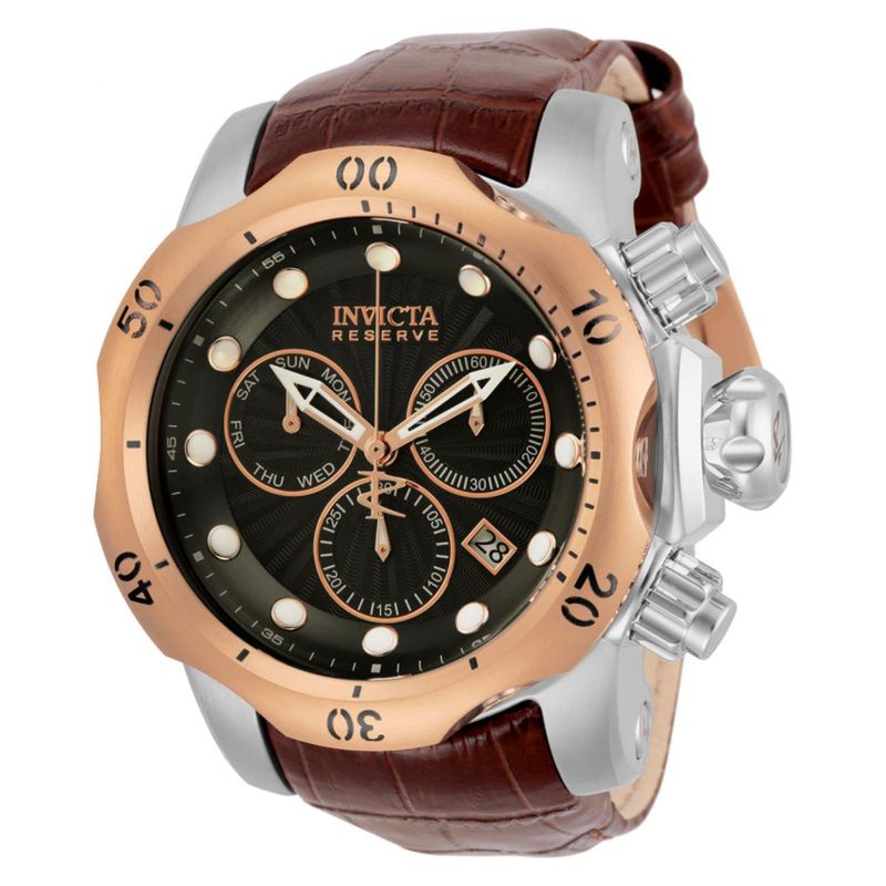 INVICTA - Reloj Invicta Hombre Reserve. Reloj Cuero Marrón 