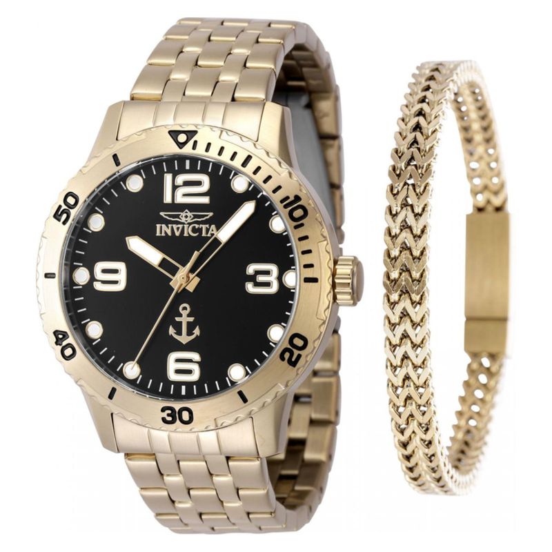 INVICTA - Reloj Invicta Hombre Ocean Voyage. Reloj Acero inoxidable Dorado 