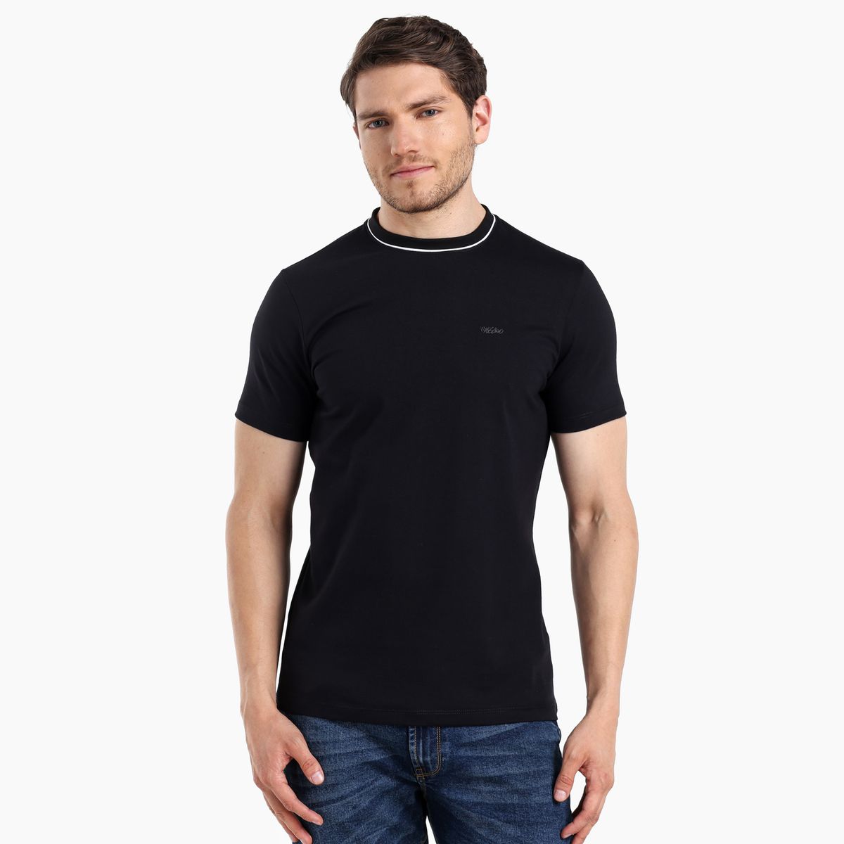 MOSSIMO - Camiseta Hombre Manga larga de Algodón Mossimo