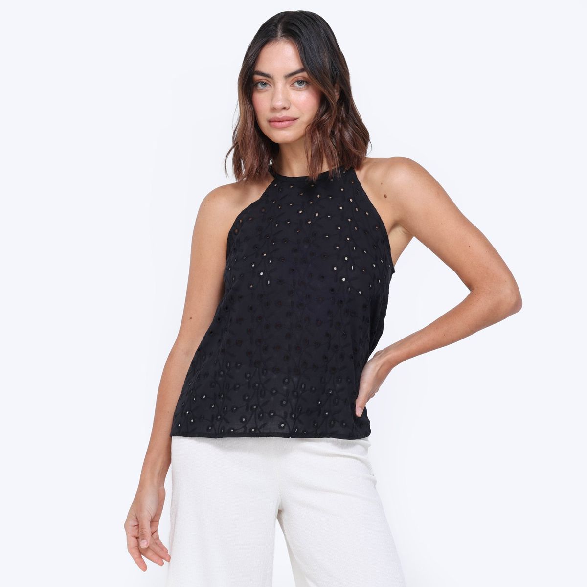 UNIVERSITY CLUB - Blusa Mujer Manga corta de Algodón University Club